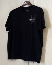 New Armani A/X Black CrewNeck T Shirt L Large .,.