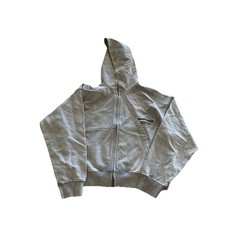 Zara Text Zip Hoodie Size S Color Grey