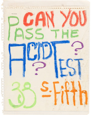 Grateful Dead 1965 San Jose, CA First-Ever-Performance Acid Test Poster  DIN A1