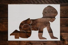 Baby Crawling Stencil - Art and Wall Stencil
