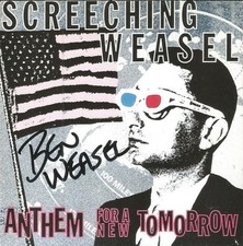 Screeching Weasel Autographed Anthem For A New Tomorrow CD