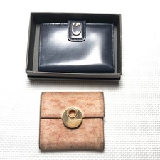 Portafoglio Gucci bifold con scatola tela pelle lotto di 2 usati autentici ps2601-ps685