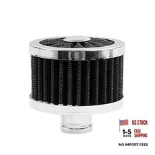 23mm Car Air Filter Universal Cold Air Intake Filter High Flow Vent Valve Black