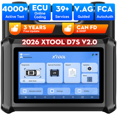 2026 XTOOL D7S V2.0 Bidirectional Car Diagnostic Scanner Tool Key Coding Program