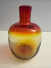 Midcentury Modern MCM Vintage BLENKO 6424 Amberina Art Glass Bud Vase Xlnt!