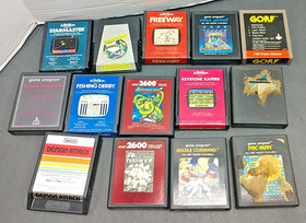Atari 2600 In Case Bundle w/14 Games - Works Great!!!