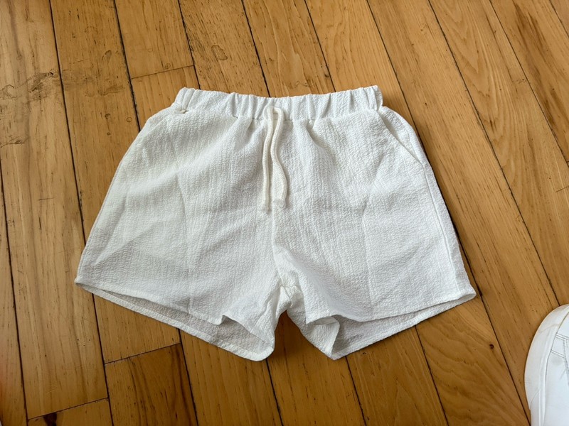 Girls Shein White Short Size 8