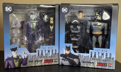 Medicom MAFEX Batman Animated Series: Batman No.137 & Joker No.167   Lot of 2!!