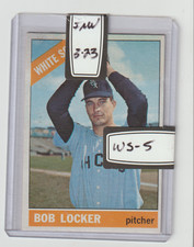 GL-1966 TOPPS WHITE SOX BOB LOCKER MLB BASEBALL #WS-5