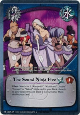 The Sound Ninja Five - M-US029 - Uncommon - 1st Edition Quest for Power NM/LP -