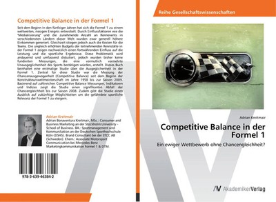 Adrian Kreitmair | Competitive Balance in der Formel 1 | Taschenbuch | Deutsch