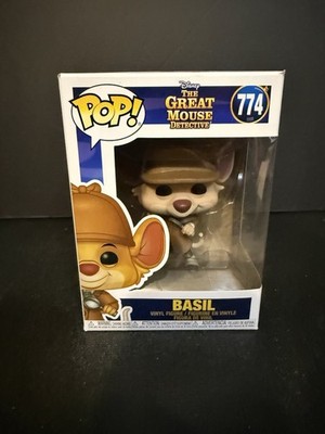 FUNKO POP ! BASIL 774 THE GREAT MOUSE DETECTIVE DAMAGED BOX DB2