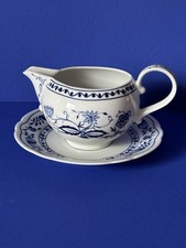 ❤️ Sauciere mit Unterteller Zwiebelmuster Porzellan Service Kännchen Kahla DDR