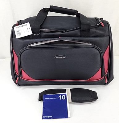 SMTR25 ジャスティン トレカ トラベルバッグ Samsonite Tessera II Duffel Black With Red Accent Luggage Carry