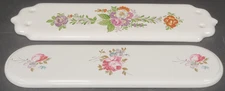 Porcelain Door Push Plates Floral Pattern