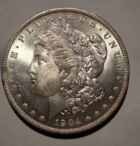 🔥1904 O MORGAN  SILVER DOLLAR  AU/BU NICE HIGH GRADE COIN