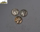 1916-D+1924+1927 Mercury Dime Set/Lot * W/ KEY DATE* 90% Silver *XDL27