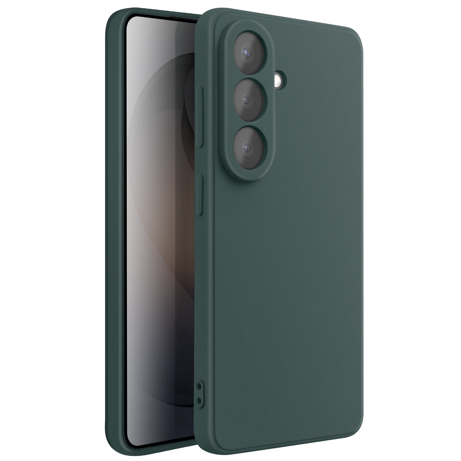 Coque Galaxy S26 Avizar en silicone soft-touch protection vert pin - 2