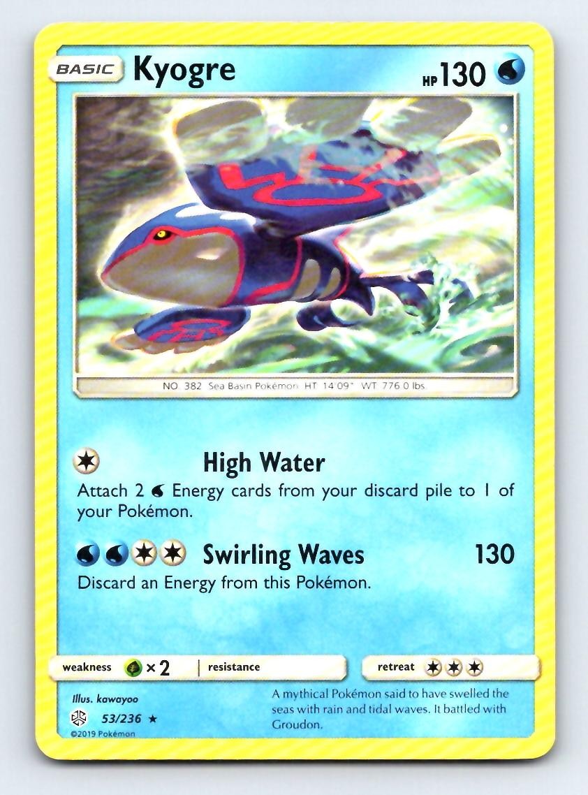 Kyogre 53/236 Rare Cosmic Eclipse Pokemon