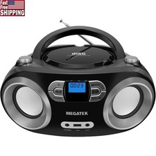 Bluetooth CD Boombox FM Radio USB Player Stereo Sound Portable Music System