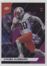 2021 Panini Chronicles Draft Picks Recon Purple 18/49 Chuba Hubbard #146 18t1