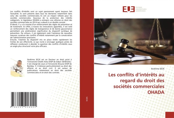 Ibrahima Seck | Les Conflits D'intéRêTs Au Regard Du Droit Des SociéTéS...-image