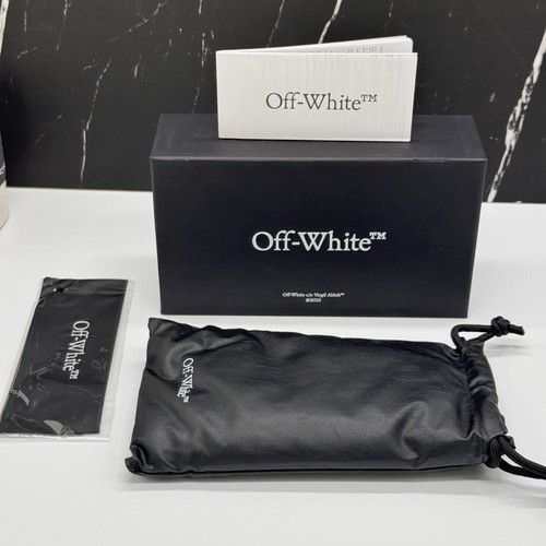 NEW OFF-WHITE OERI123 VAIDEN 7645 SUNGLASSES OVAL GOLD BLUE WOMEN EYEWEAR - Picture 11 of 11