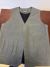 Conceal Carry Outfitters Conceal Carry Denim Vest M Gray Biker Style NwOT