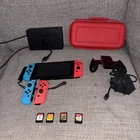 Nintendo Switch Console Bundle – Dock, Case, 2 joy Controller + 4 Games (No Box)