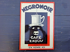 NEGRONOIR Café Tôle litho ancienne Art Déco Dé Andréis Bar Cave Bistro Cuisine