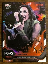 2026 Topps Now WWE #4-SP Becky Lynch RAW STRANGER THINGS SHORT PRINT