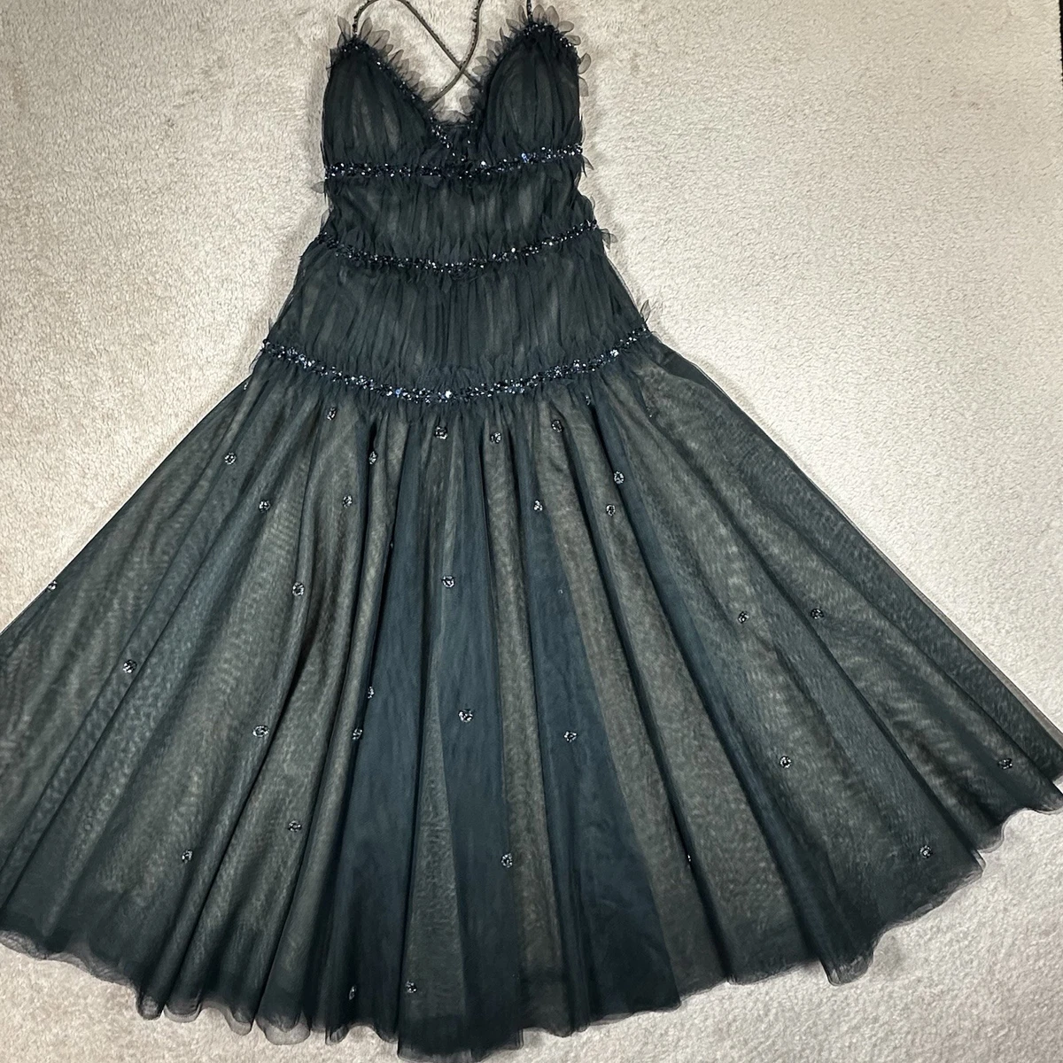 BCBGmaxazria　 Tulleドレスワンピース 細めMサイズ BCBGmaxazria Tulleドレスワンピース 細めMサイズ BCBGmaxazria Tulle