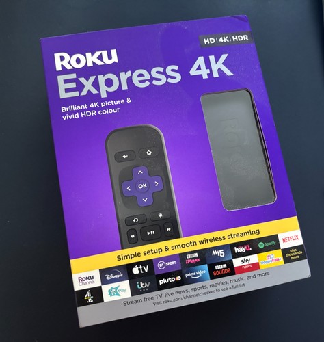Roku Express 4K | Reproductor ultiedia de streaing HD/4K/HDR con