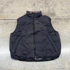 vintage woolrich black bubble puffer vest size large