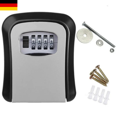 Key safe with combination lock - wall-mounted, heavy-duty, waterproof key storag