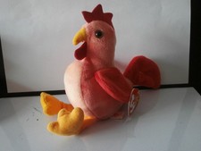 TY Beanie Baby / Babies DOODLE the c*ckrel / Rooster  RETIRED MWMT