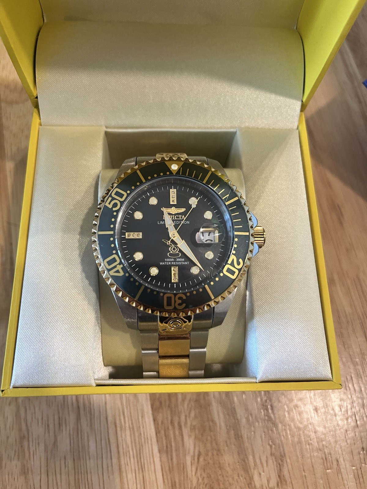 Invicta Mens 47mm Grand Diver Diamond Automatic Watch 0.04ct