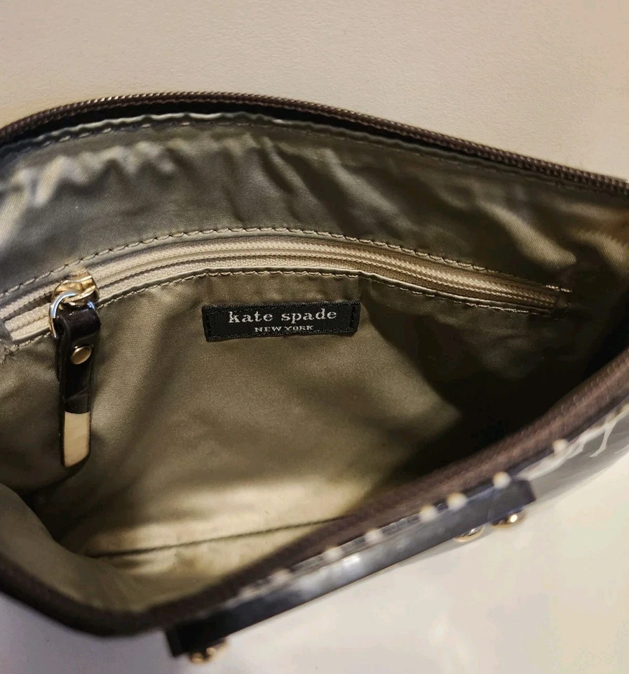 Kate Spade NY "Giraffe" Clear Plastic Over Canvas Cosmetics Zipped Case Ret.$ 89 - Image 4 of 4