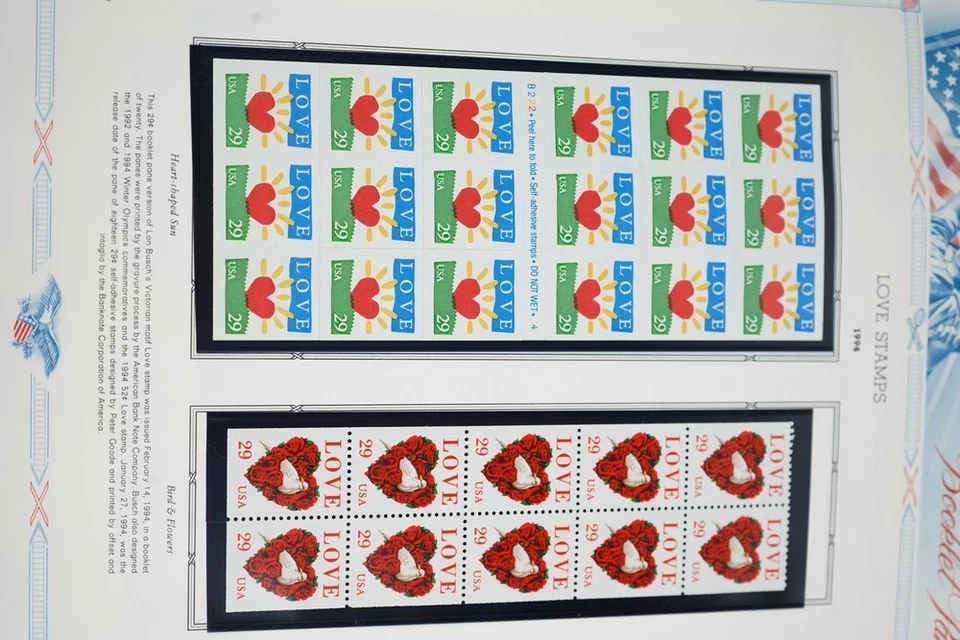 US 1994-2001 COLLECTION OF 100+ MINT BOOKLET PANES STORED IN WHITE ACE ALBUM - Image 2 of 4