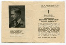 Soldaten Sterbebild 2.WK, Flak-Regiment, gest. in Schwieringhausen 1945