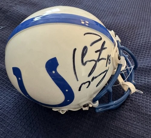 PEYTON MANNING Signed/Autographed Indianapolis Colts Riddell Mini Helmet JSA🔥
