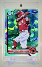 Leonardo Balcazar 2022 1st Bowman Chrome BCP-179 Sapphire Aqua Refractor #/99 SP