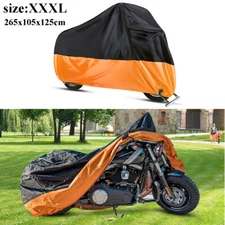 Motorcycle Cover Bike Waterproof For Harley Davidson Outdoor Rain Dust XXX Large