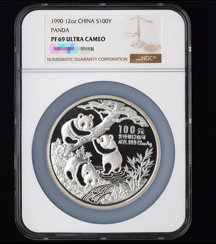 NGC PF 69 ULTRA CAMEO 1990 12oz  China S10Y PANDA Commemorative Coin