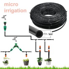 4mm_BLACK_MICRO Irrigation Garden Hose Pipe Reel Reinforced Outdoor /0.5m-200m