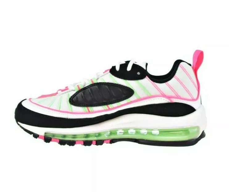 Nike Air Max 98 Women's Shoes White-Hyper Pink CI3709-101 Sz