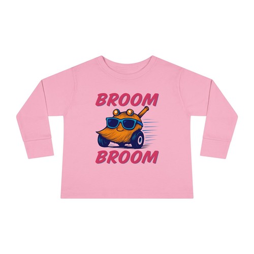 Fun Broom Broom Toddler Long Sleeve Tee, Kids T-Shirt, Cute Gift, Birthday - Picture 14 of 17