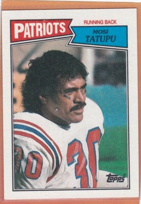1987 TOPPS FOOTBALL MOSI TATUPU #100 PATRIOTS NM/NMMT *94785