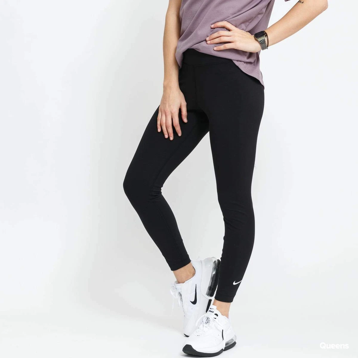 Nike Sportswear Essential Women\'s 7/8 Mid-Rise Leggings Black CZ8532-010  Yoga | eBay | Sport-Leggings