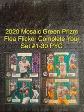2020 Panini Mosaic Flea Flicker Green Prizm You Pick Complete Your Set #1-15 PYC